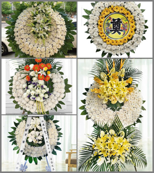 四川成都青白江区大弯街道黄金村花圈速递